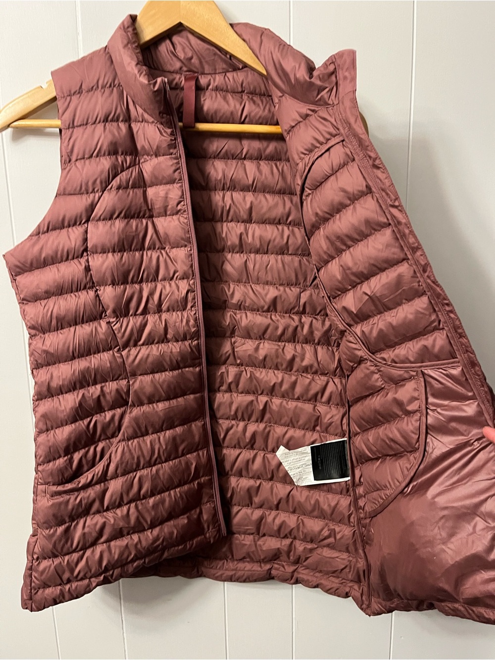 Lululemon Pack It Down Vest Misty Mocha W4BELS Puffer Down Filled Packable - Picture 11 of 11